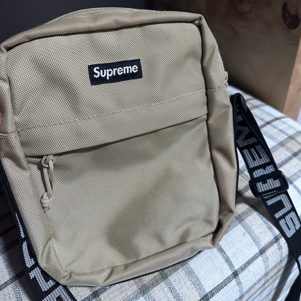 Supreme crossbody bag beige tan SS18